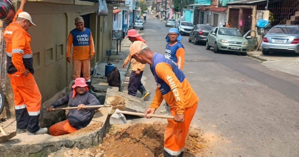 Rua Cáspio tem caixa coletora e tubulação reparadas no Lírio do Vale