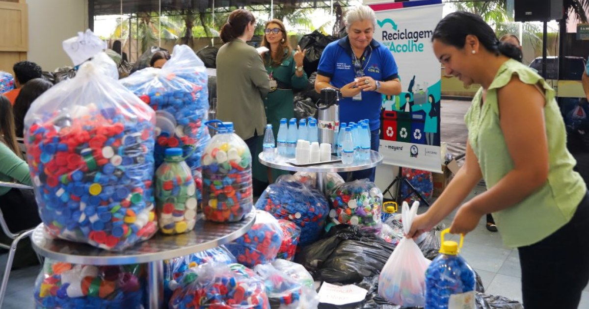 Aleam mantém pontos para coleta de recicláveis e frascos destinados a ações sociais