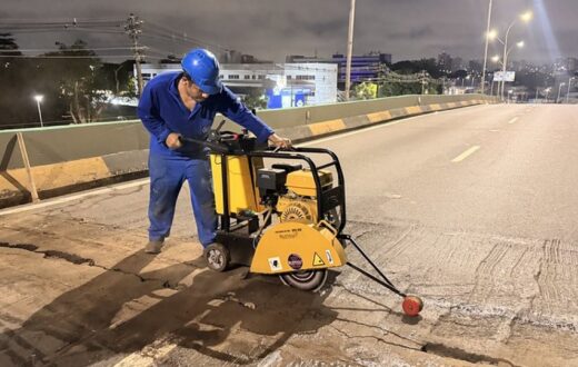 Manutenção do viaduto Ayrton Senna ocorre durante a madrugada até sábado