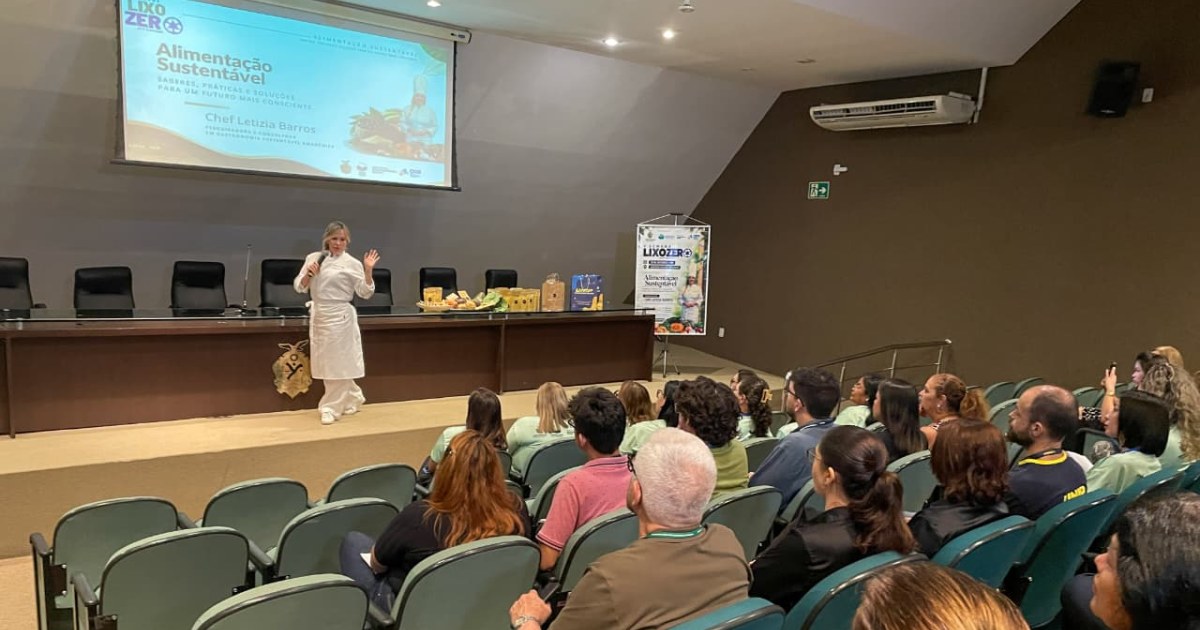 Palestra na Aleam orienta servidores sobre uso integral dos alimentos