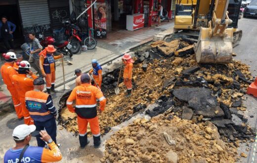 Redes subterrâneas acompanham recuperação de galeria na avenida Dom Pedro, em Manaus