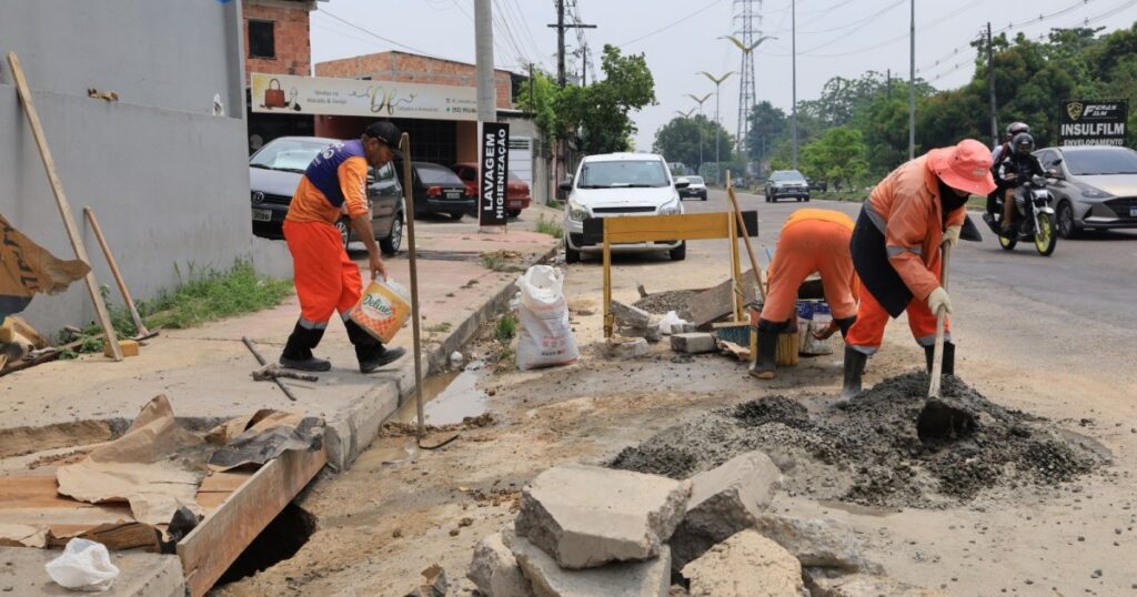 Nova tampa em caixa coletora amplia segurança no São José Operário, em Manaus